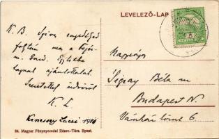 1910 Pettend (Kápolnásnyék, Nyék-Pettend); Kenessey kastély, Dániel kastély. Hátoldalon Kenessey Lac...