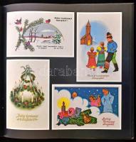 Karácsony Régi Képeslapokon. Terra - Kossuth Nyomda. 1986. - Nagy alakú album rengeteg színes képpel...