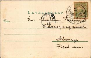 1905 Dánszentmiklós, Dános (Albertirsa); kastély. Kanitz C. és Fiai. Art Nouveau, floral (fl)