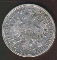 Ausztria 1887. 1Fl Ag T:3+