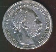 1890. 1Ft Ag "Fiumei címer" T:3