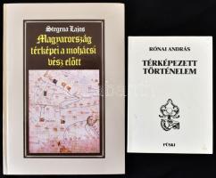 Stegena Lajos: Magyarország térképei a mohácsi vész előtt. Bp., 1991, Tankönyvkiadó. Kiadói kartonált papírkötés. + Rónai András: Térképezett történelem. Bp., 1993, Püski. Kiadói papírkötés.