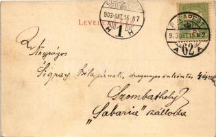 1903 Budapest V. M. kir. Tudományos Egyetem, villamos (EK)