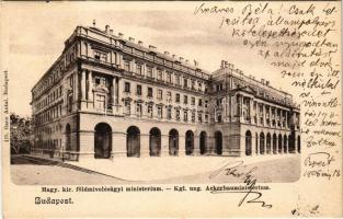 1905 Budapest V. M. kir. Földművelésügyi Minisztérium. Ganz Antal 175.