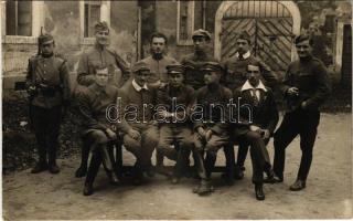 1919 Josefovi cseh fogság emlékére / Hungarian military, group of soldiers. photo (vágott / cut)
