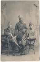 1916 Osztrák-magyar katonák orosz hadifogságban / WWI Austro-Hungarian K.u.K. military, POWs (prisoners of war) in Russia. photo (b)