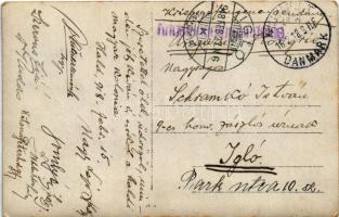 1918 Osztrák-magyar katonák csoportja kutyával / WWI Austro-Hungarian K.u.K. military, group of sold...