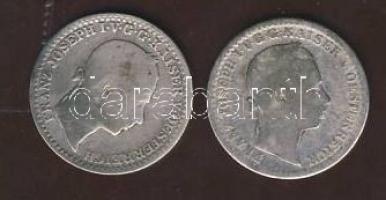 Ausztria/olasz verdejel 1860V 10Kr Ag (2x) T:3-,3/4+