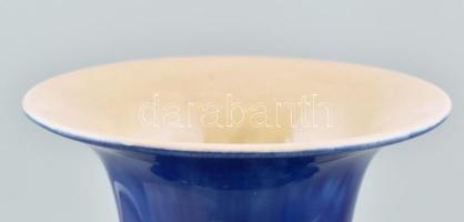 Zsolnay alapmázas váza. Jelzés nélkül, hibátlan, m: 35 cm