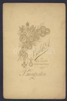 1893 Vajdahunyad vára keményhátú fotó / Castle of Huedin vintage photo 11x17 cm