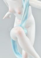 Herendi táncosnő. Kézzel festett porcelán, tervező: Lux Elek. Jelzett: Lux Elek, herendi jelzést nem...