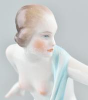Herendi táncosnő. Kézzel festett porcelán, tervező: Lux Elek. Jelzett: Lux Elek, herendi jelzést nem...