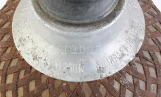 1929. Szódás üveg, üveg, fémmel körbevont, kopásokkal, kis hiányokkal, rozsdanyomokkal, m: 345 cm. G...