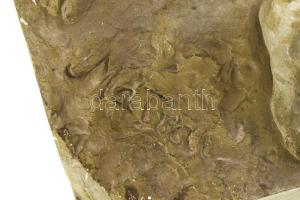 Mátrai Lajos György (1850-1906): Láncát letépő rabszolga. Gipsz, jelzett, kis kopásokkal. 1880-90 kö...