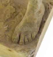 Mátrai Lajos György (1850-1906): Láncát letépő rabszolga. Gipsz, jelzett, kis kopásokkal. 1880-90 kö...