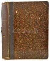 1898 A természettudományi közlöny évfolyama bekötve. Harmiczadik kötet. pótfüzetekkel. Korabeli kopo...