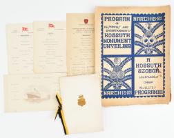 1928 Az 1928-ban New York-ben felavatott Kossuth szoborral kapcsolatos gyűjtemény. Korabeli megjhívó...