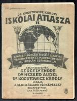 1934 Dr. Kogutowicz Károly iskolai atlasza jó állapotban