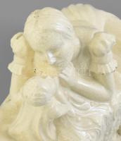 Ősi Blazsek László (1905-1970): Fohász. Fajansz, jelzett: Ősi Blazsek. Feltehetően Hódmezővásárhely ...