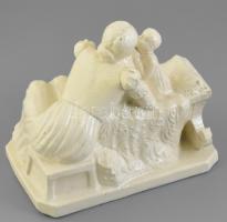 Ősi Blazsek László (1905-1970): Fohász. Fajansz, jelzett: Ősi Blazsek. Feltehetően Hódmezővásárhely ...