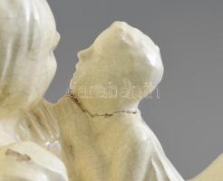 Ősi Blazsek László (1905-1970): Fohász. Fajansz, jelzett: Ősi Blazsek. Feltehetően Hódmezővásárhely ...