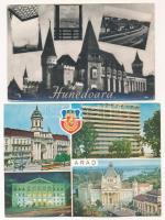 17 db főleg MODERN erdélyi város képeslap / 17 mostly modern Transylvanian town-view postcards