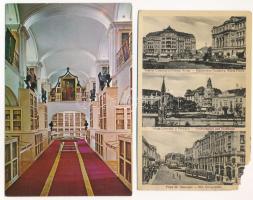 17 db főleg MODERN erdélyi város képeslap / 17 mostly modern Transylvanian town-view postcards