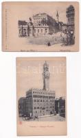 10 db RÉGI hosszú címzéses külföldi város képeslap vegyes minőségben, sok litho / 10 pre-1910 European town-view postcards in mixed quality