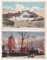 10 db RÉGI amerikai és kanadai város képeslap vegyes minőségben / 10 pre-1945 American (USA) and Can...