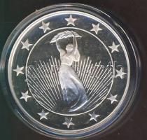 DN "Eurófantáziák-Szabadság-szobor" Ag emlékérem, 20,7g T:PP Csak 2000db! Tanúsítvánnyal! ...