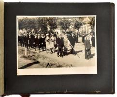 1942-1943 Kúlai zászlóavatás, Délmagyarországi Közművelődési Szövetség Kúlai Csoportja, 15 fotó, alb...