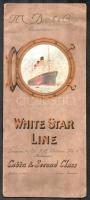 cca 1920 White Star Line hajó prospektus képekkel
