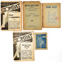 Vegyes judaika nyomtatványok tételben 1938-1948