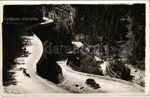 1940 Gyilkos-tó, Lacul Rosu; autó / automobile. Foto Ambrus