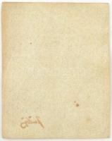 Eger 1849. 1kr kézi aláírással, sorszám nélkül T:XF,VF kis folt / Hungary / Eger 1849. 1 Pengő Krajc...