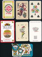 1968-2017 Játékkártya motívumos kártyanaptárak, 7 db, jó állapotban