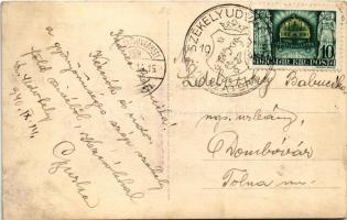 1940 Székelyudvarhely, Odorheiu Secuiesc; Református templom belső / Calvinist church interior. phot...