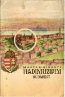 Magyar Királyi Hadimúzeum Budapesten a várban, magyar címer. Magyar Földrajzi Intézet Rt. kiadása s: Nagyistók I. (szakadások / tears)