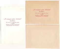 1849. 2Ft "Kincstári utalvány" imitációja (2db), egyik hátlapján "A magyar pénz törté...