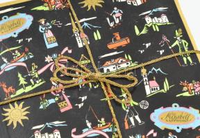 Mirabell bonbonos doboz, tervezte Kaeszné Lukáts Kató. 16x17 cm Kissé kopott