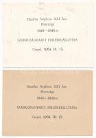 1849. 10Ft "Kincstári utalvány" imitációja, hátoldalán "Hazafias Népfront XXI. ker. B...