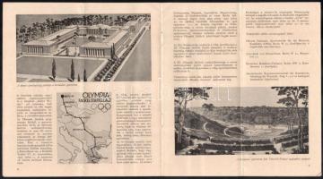 1936 Berlin, a Berlini Olimpiai Játékok ismertető füzete, fekete-fehér képekkel gazdagon illusztrált...