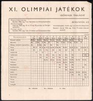 1936 Berlin, a Berlini Olimpiai Játékok ismertető füzete, fekete-fehér képekkel gazdagon illusztrált...
