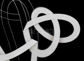 Haász Katalin (1971-): OSAS darab, 2019. Akril, papír applikáció, papír. Jelezve jobbra lent: Haász ...