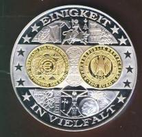 Németország 2003. "1200 éves a német pénzverés-Euro" bimetál Ag emlékérem 20g T:PP Tanúsítvánnyal!