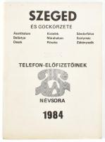 1984 Szeged és góckörzete telefonkönyv
