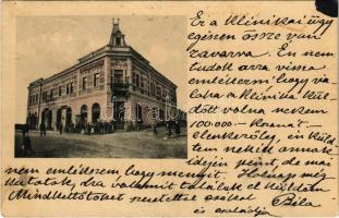 1930 Ózd, Botta ház, Mikola Béla üzlete, Takarékpénztár