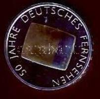 Németország 2002G 10€ Ag "50 éves a Német Televízió" T:1