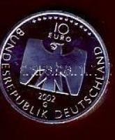 Németország 2002G 10€ Ag "50 éves a Német Televízió" T:1