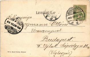 1905 Szatmárnémeti, Szatmár, Satu Mare; M. kir. állami elemi iskola. Divald Károly 833. sz. / elemen...